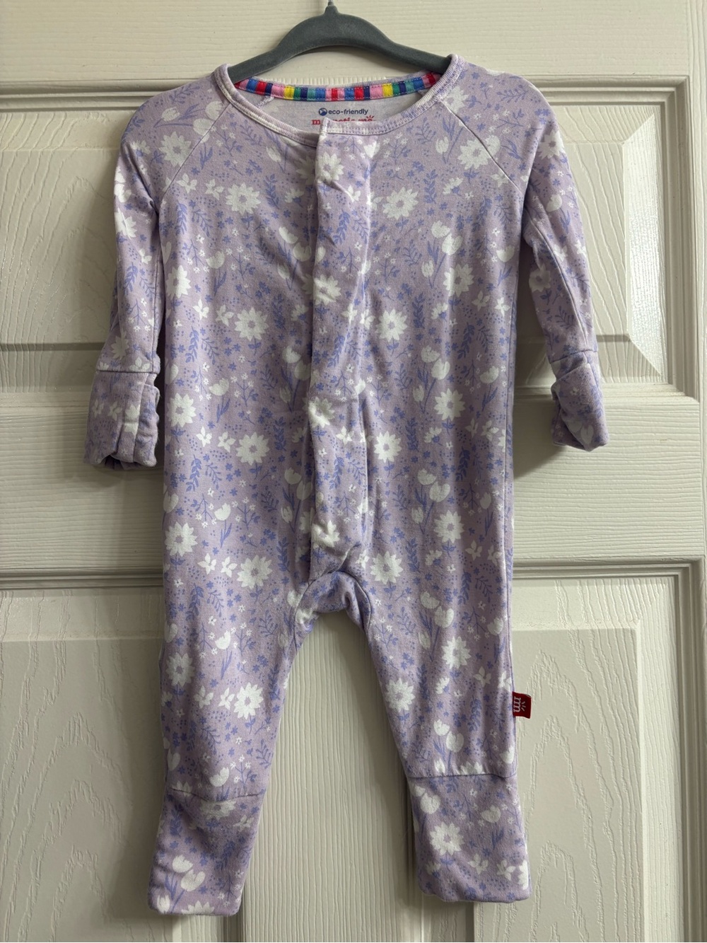 Magnetic Me Lavender Floral Footie One-Piece